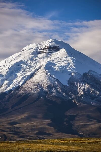 Cotopaxi Volcano glacier covered 5897m summit, Cotopaxi National Park, Cotopaxi Province