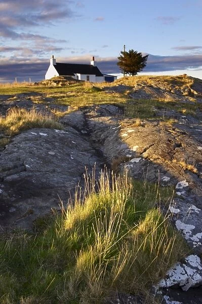 Cottage on the east coast of Mull, Isle of Mull, Inner Hebrides, Scotland