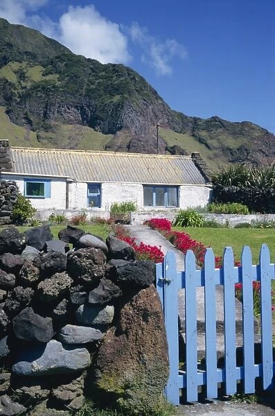 Cottage and garden gate