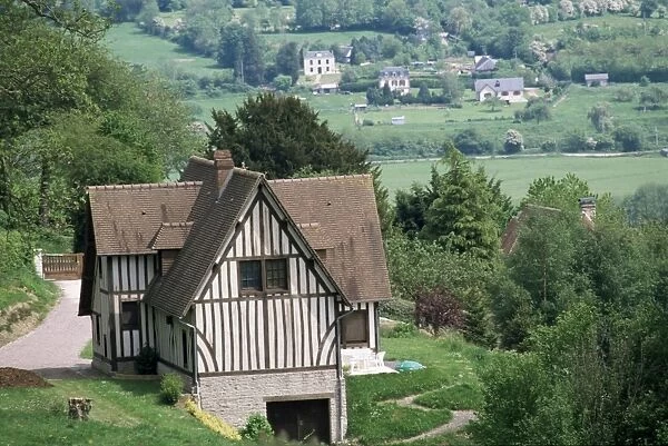 Cottage, Vallee d Auge (Auge Valley), Basse Normandie (Normandy), France, Europe
