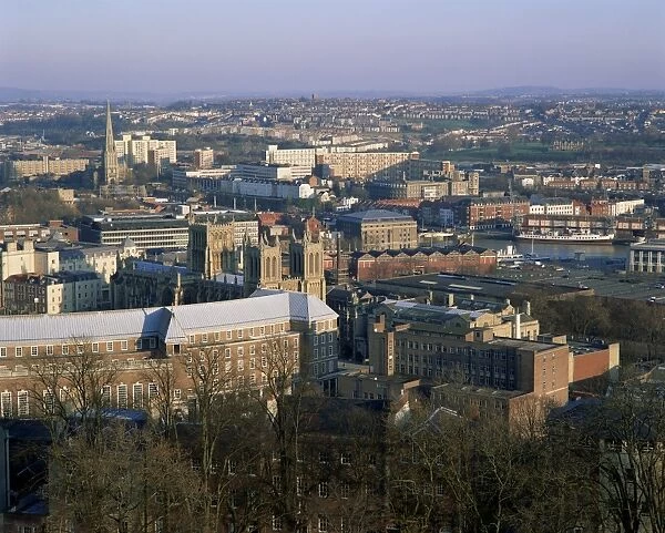 Council buildings and city centre, Bristol, Avon, England, United Kingdom, Europe