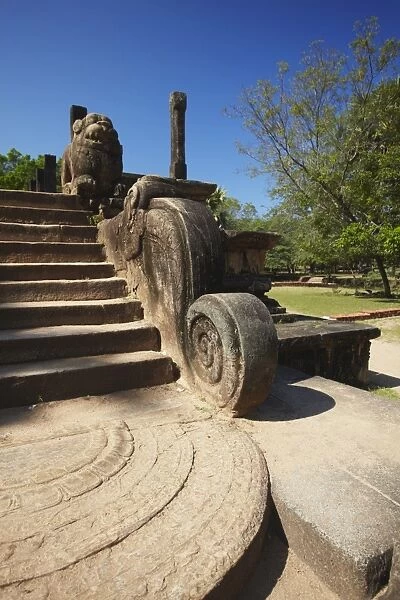 Council Chamber, Citadel, Polonnaruwa, UNESCO World Heritage Site, North Central Province, Sri Lanka, Asia
