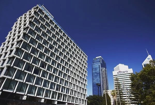 Council House and downtown skyscrapers, Perth, Western Australia, Australia, Pacific