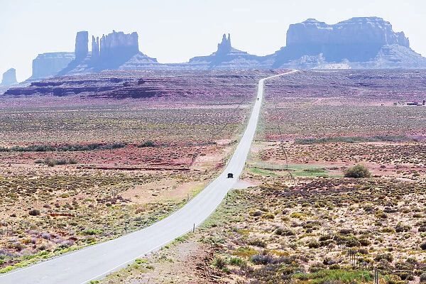 Country road, Monument Valley, Arizona, United States of America, North America
