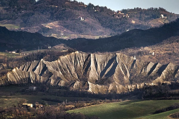 Countryside hills and badlands, Emilia Romagna, Italy, Europe