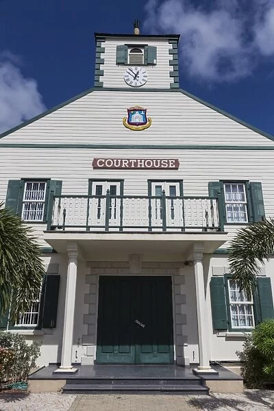 Courthouse, Philipsburg, St. Maarten (St. Martin), West Indies, Caribbean, Central America