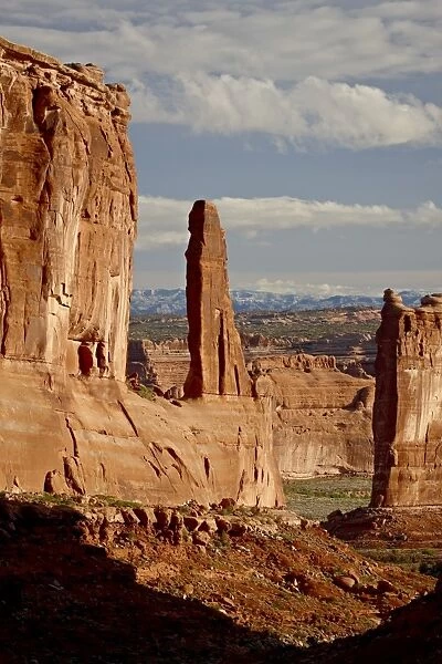 Courthouse Towers and Park Avenue, Arches National Park, Utah, United States of America