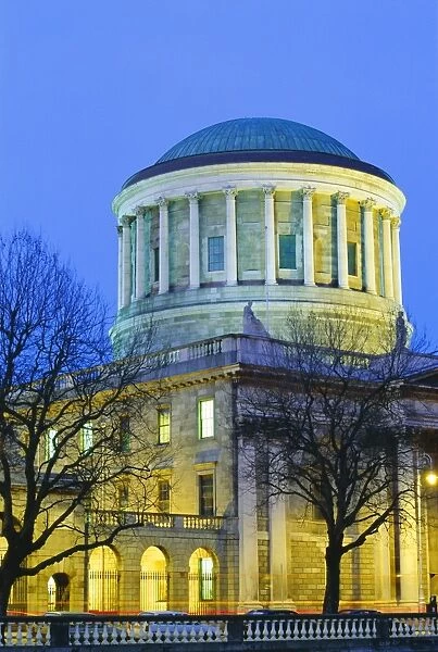 The Four Courts at dusk