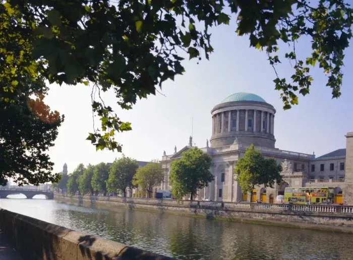 Framed Print : The Four Courts and River Liffey Framed Print : The Four Courts and River Liffey