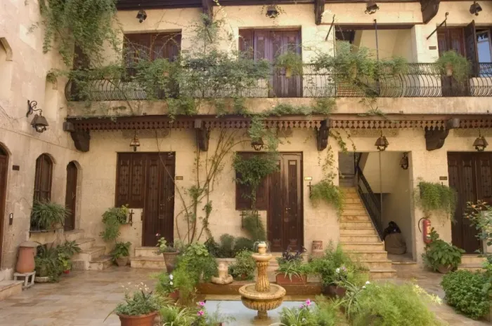 Framed Print : Courtyard, Beit Al-Wakil Hotel Framed Print : Courtyard, Beit Al-Wakil Hotel