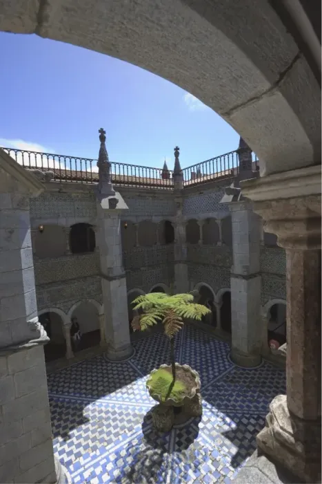 Framed Print : Courtyard in Pena National Palace, Sintra, UNESCO World Heritage Site, Portugal, Europe Framed Print : Courtyard in Pena National Palace, Sintra, UNESCO World Heritage Site, Portugal, Europe