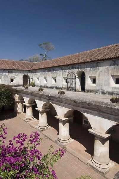 The courtyard of the ruined convent of Las Capuchinas, Antigua, UNESCO World Heritage Site