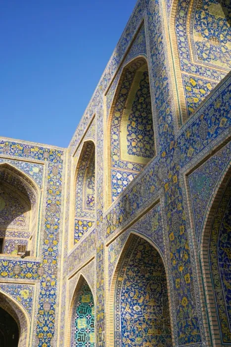 Framed Print : Courtyard walls, Imam Mosque, Isfahan, Iran, Middle East Framed Print : Courtyard walls, Imam Mosque, Isfahan, Iran, Middle East