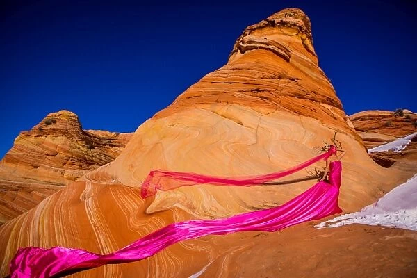 Couture fashion, The Wave, Coyote Butte, Utah Wilderness, United States of America