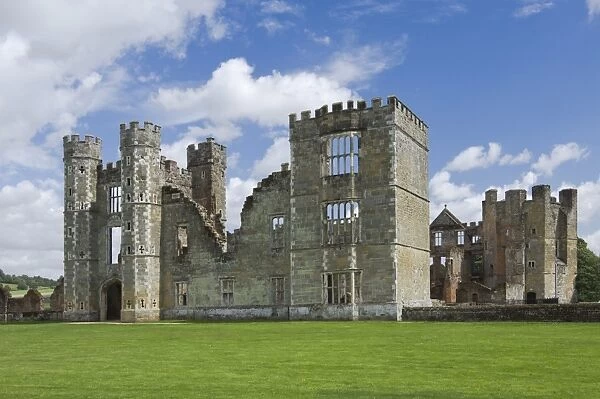 Cowdray Castle, dating from the 16th century, Midhurst, West Sussex, England, United Kingdom, Europe