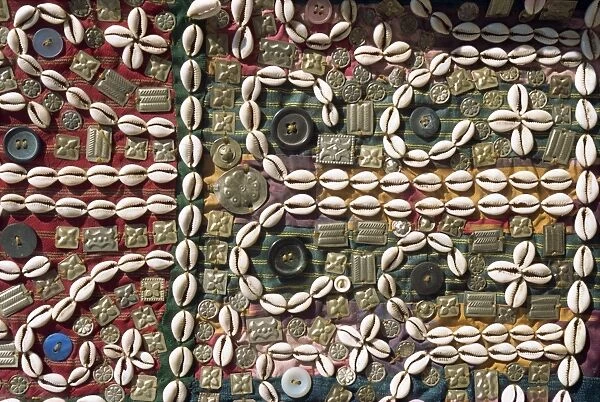 Cowries, beads and buttons