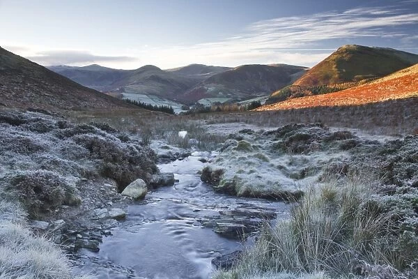 Crabtree Beck running down Loweswater Fell in the Lake District National Park, Cumbria, England, United Kingdom, Europe