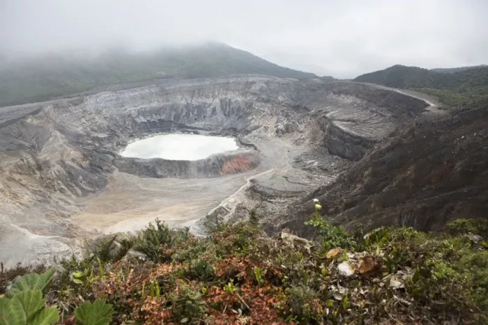 Framed Print : Crater of Poas Volcano in Poas Volcano National Park, in the Cordillera Central mountain Framed Print : Crater of Poas Volcano in Poas Volcano National Park, in the Cordillera Central mountain