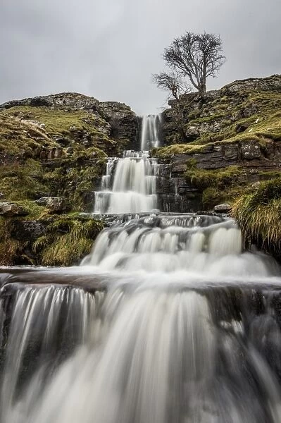 Cray Waterfall, Wharfedale, Yorkshire, England, United Kingdom, Europe