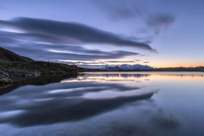 Framed Print : Crazy clouds reflected in the Arcoglio Lake at sunrise, Valmalenco, Valtellina, Lombardy, Italy, Europe Framed Print : Crazy clouds reflected in the Arcoglio Lake at sunrise, Valmalenco, Valtellina, Lombardy, Italy, Europe