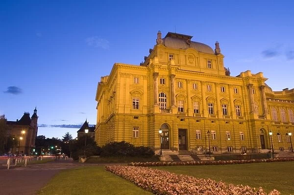 Croatian National Theatre, Marshall Tito Square, Zagreb, Croatia, Europe
