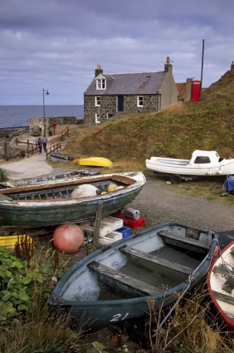 Framed Print : Crovie, tiny fishing village Framed Print : Crovie, tiny fishing village