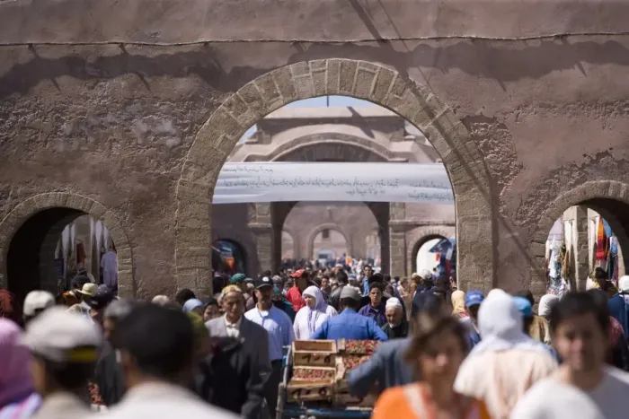 Framed Print : Crowd in the Medina Framed Print : Crowd in the Medina