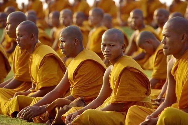 Crowd of monks