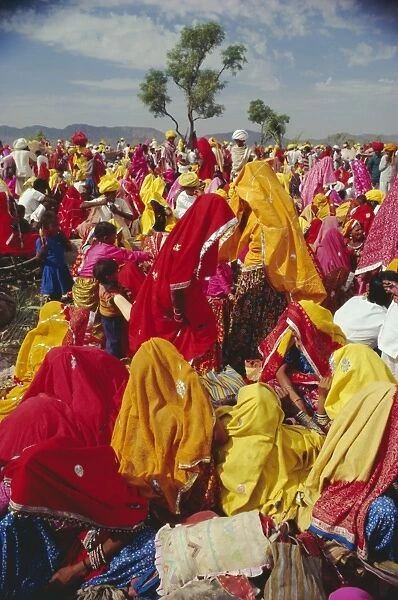 Crowds at the Pushkar Camel Fair