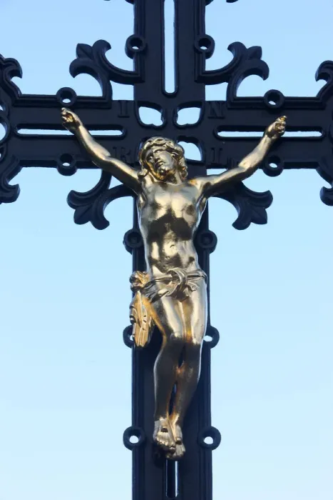 Framed Print : Crucifix, Vysehrad Cemetery, Prague, Czech Republic, Europe Framed Print : Crucifix, Vysehrad Cemetery, Prague, Czech Republic, Europe