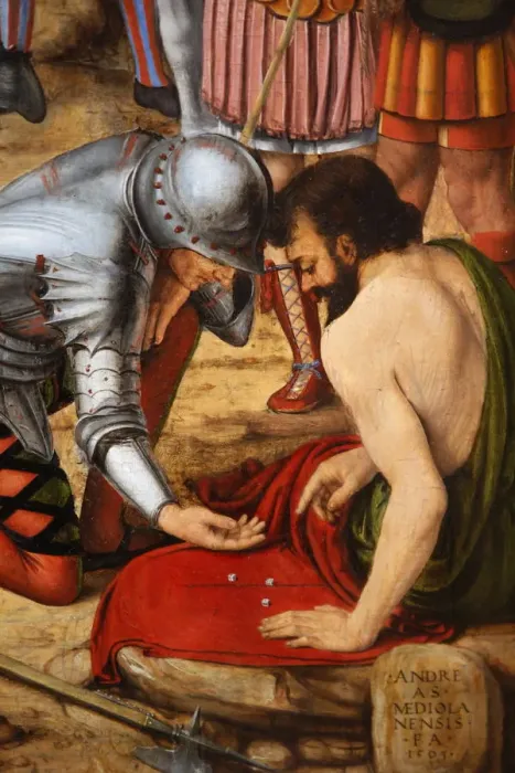 Framed Print : Detail of the Crucifixion by Andrea di Bartolo, painted in 1495 Framed Print : Detail of the Crucifixion by Andrea di Bartolo, painted in 1495