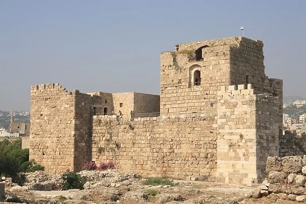 Crusader Castle, Ancient ruins, Byblos, UNESCO World Heritage Site, Jbail