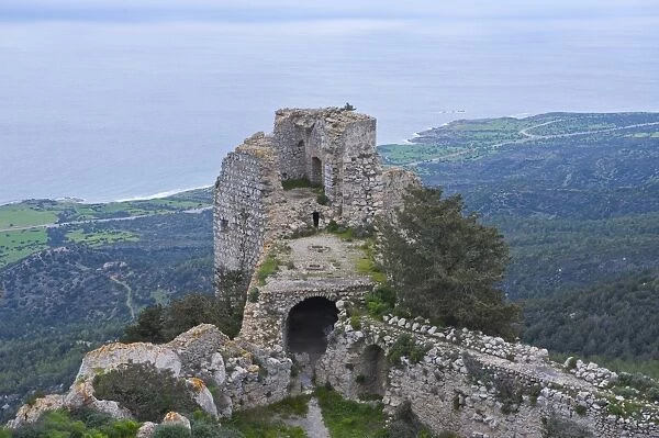 Crusader castle, Kantara, Turkish part of Cyprus, Cyprus, Europe