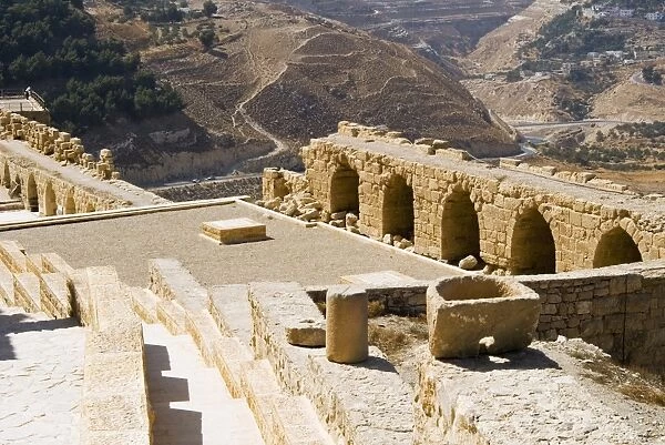 Crusader fort at Kerak, Jordan, Middle East