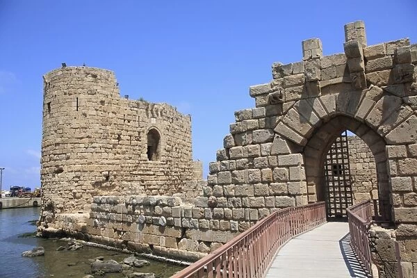 Crusader Sea Castle, Sidon, Lebanon, Middle East