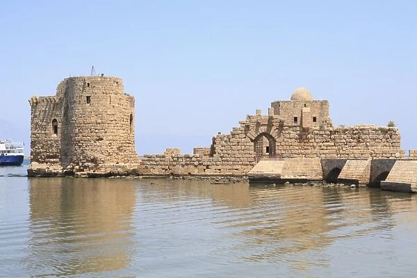 Crusader Sea Castle, Sidon, Lebanon, Middle East