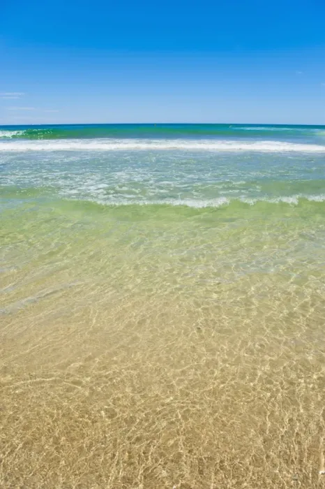 Framed Print : Crystal clear blue sea at Surfers Paradise, Gold Coast, Queensland, Australia, Pacific Framed Print : Crystal clear blue sea at Surfers Paradise, Gold Coast, Queensland, Australia, Pacific