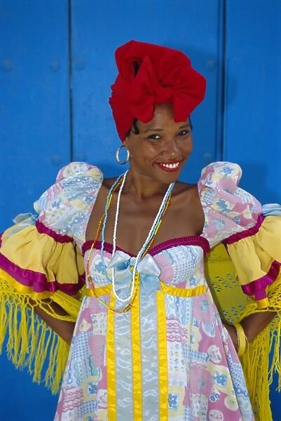 Cuban woman in La Habana Vieja, Havana, Cuba