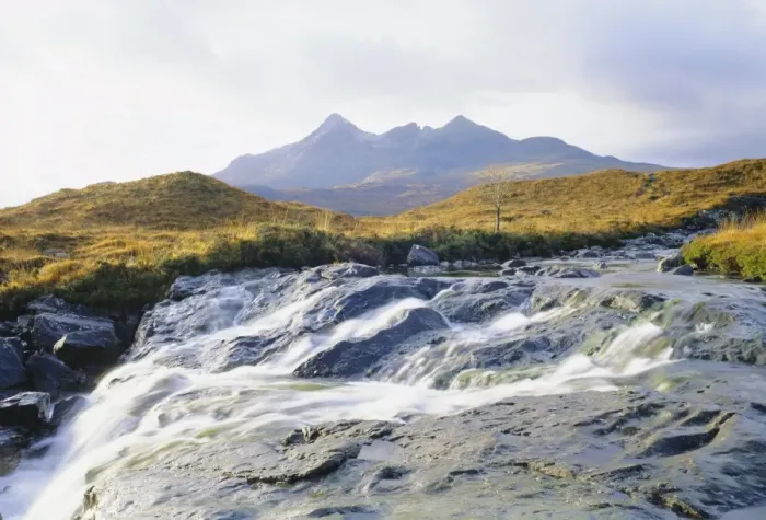 Framed Print : Cuillin Hills from Sligachan Allt Dearg Mor Framed Print : Cuillin Hills from Sligachan Allt Dearg Mor