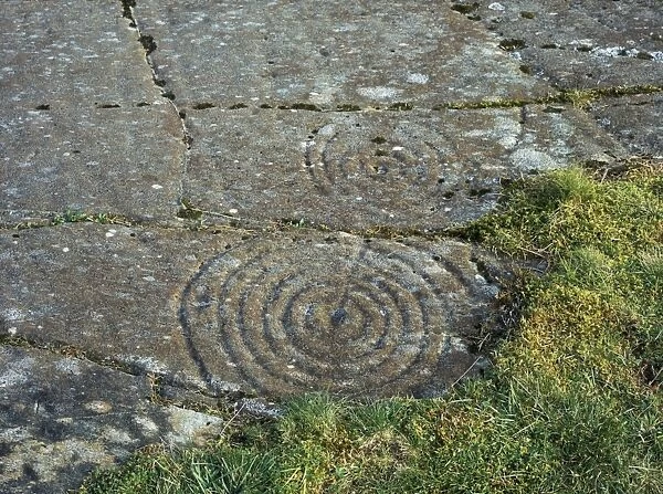 Cup and ring carvings at Achinabreck