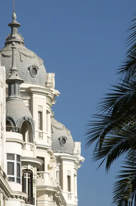 Framed Print : Cupolas and facades, Alicante, Valencia province, Spain, Europe