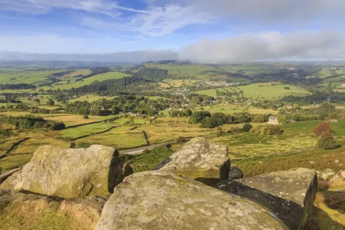 Framed Print : Curbar Edge, early autumn, Peak District National Park, Derbyshire, England, United Kingdom Framed Print : Curbar Edge, early autumn, Peak District National Park, Derbyshire, England, United Kingdom