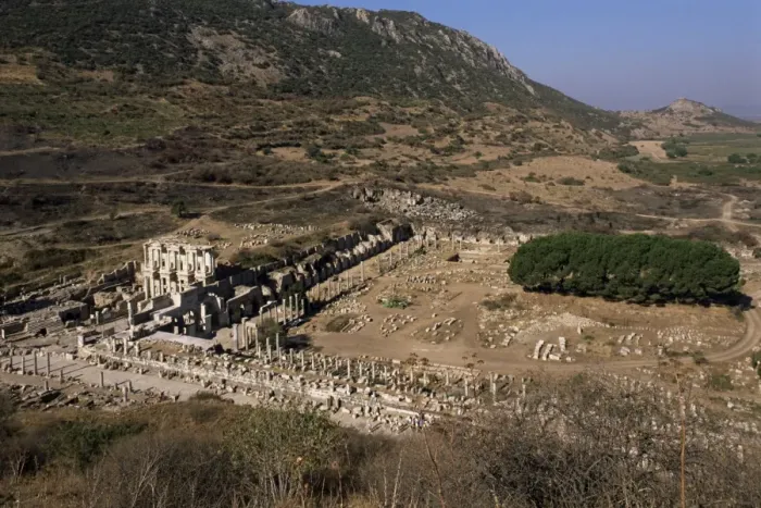 Framed Print : Curetes Way and Library of Celsus Framed Print : Curetes Way and Library of Celsus