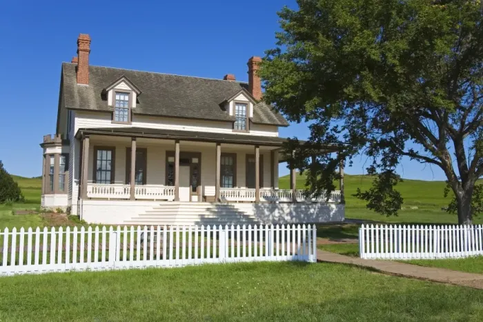 Framed Print : Custer House in Fort Lincoln State Park, Mandan, North Dakota, United States of America