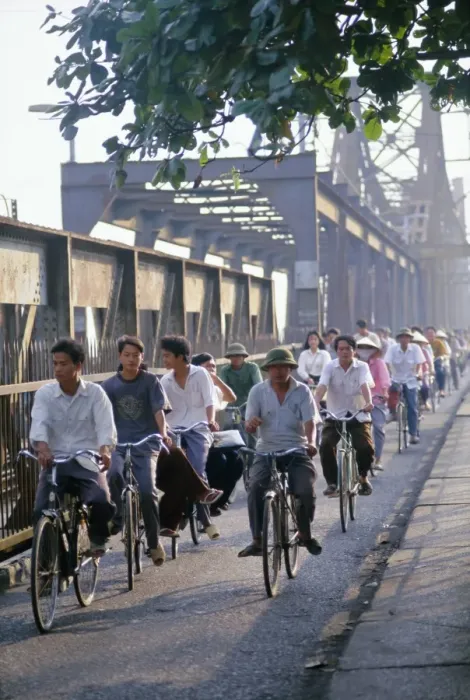 Framed Print : Cyclists, Vietnam Framed Print : Cyclists, Vietnam
