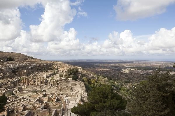 Cyrene, UNESCO World Heritage Site, founded in 630 BC on the top of the valley of the Jebel Akhdar, now Cyrenaica region, Libya, North Africa, Africa