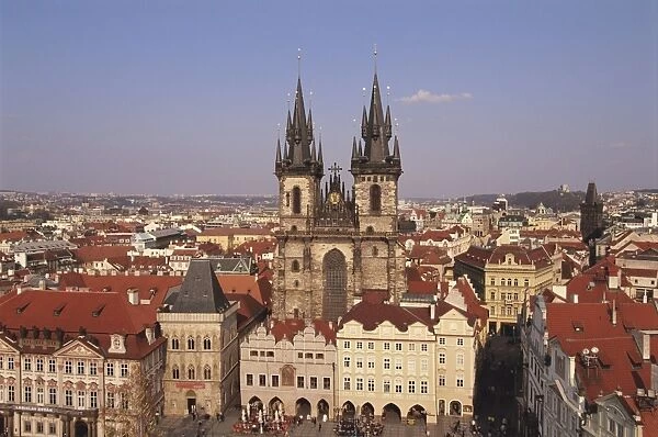 Czech Republic, Prague, Old Town Square, Church of Our Lady before Tyn