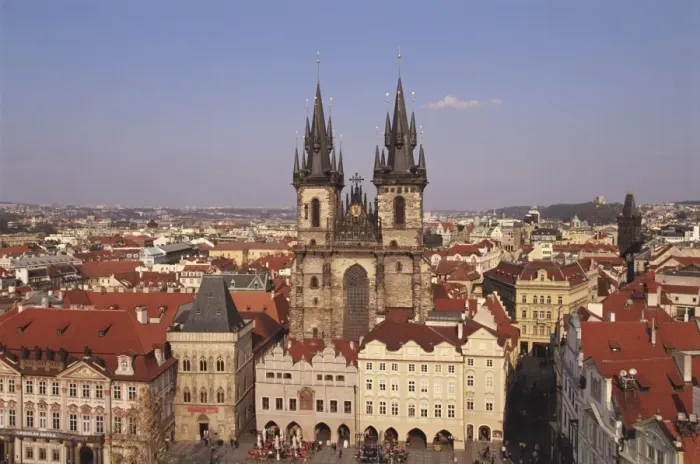Framed Print : Czech Republic, Prague, Old Town Square, Church of Our Lady before Tyn Framed Print : Czech Republic, Prague, Old Town Square, Church of Our Lady before Tyn