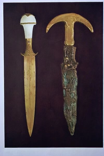 Daggers excavated at Ur, Iraq, Middle East