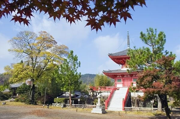 Daikaku ji (Daikakuji) Temple, dating from 876, Sagano area, Kyoto, Japan, Asia